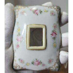 Antique Hand Painted Porcelain Nippon Hair Receiver